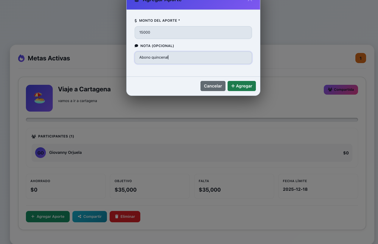 Metas de ahorro personales Colombia